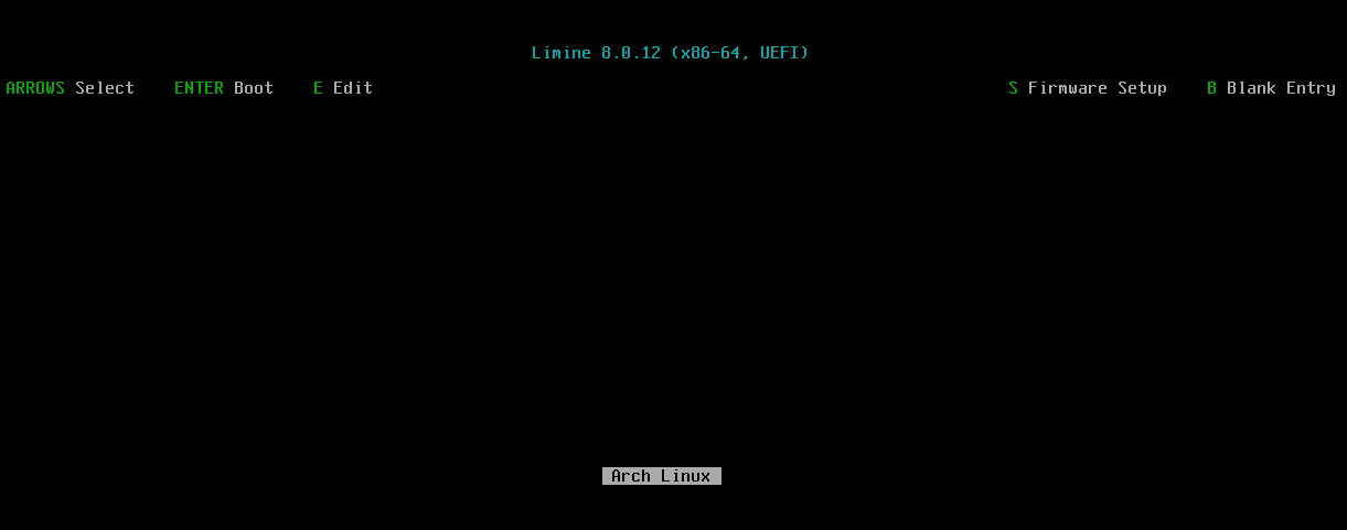 limine boot screen