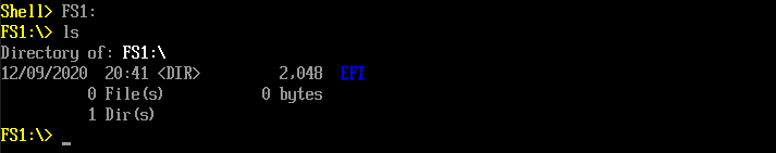 fig.6 EFIディレクトリの確認